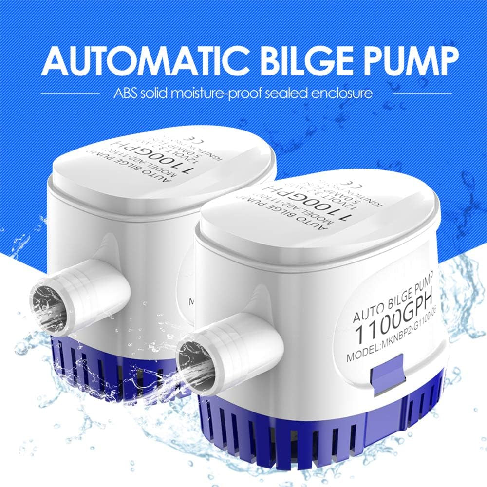 12V 1100GPH Bilge Pump with Float Switch