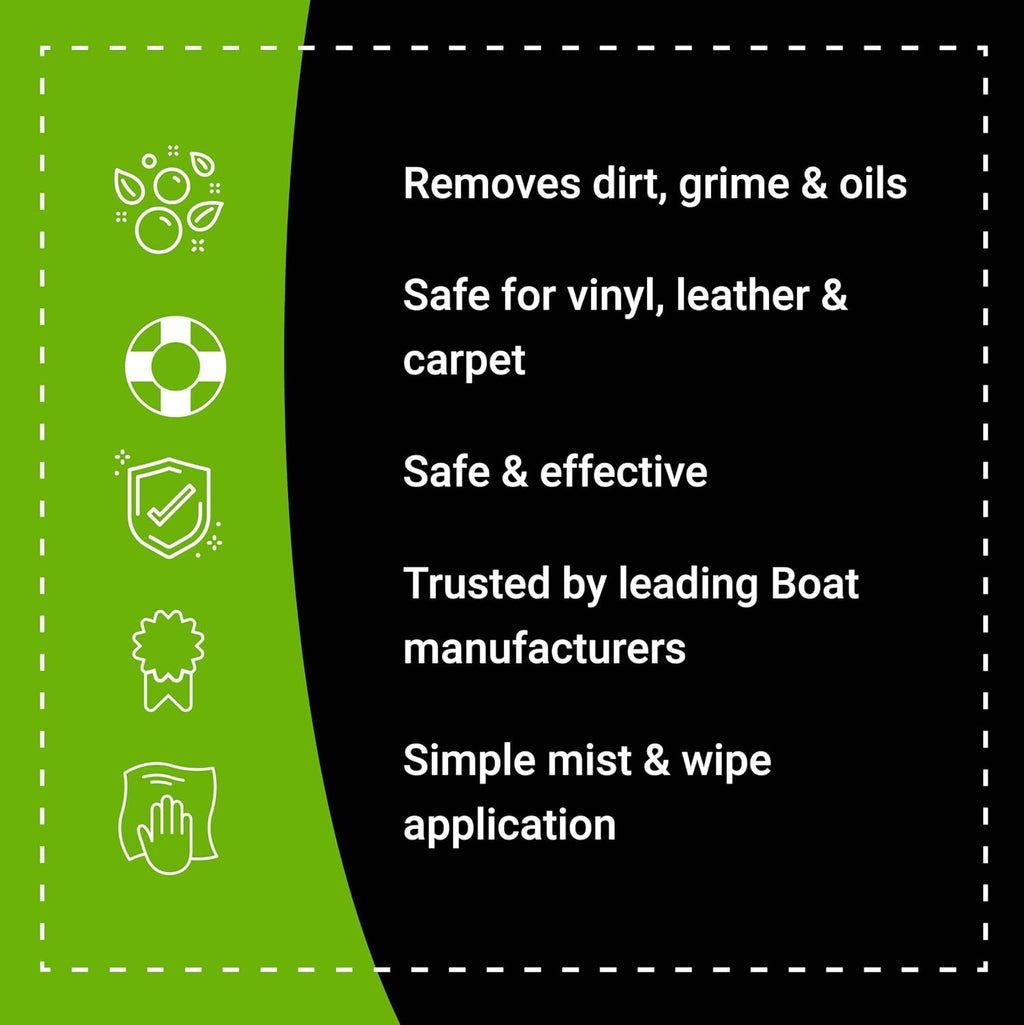 Vinyl Sauce Boat Seat and Upholstery Cleaning Spray, 1 Gallon