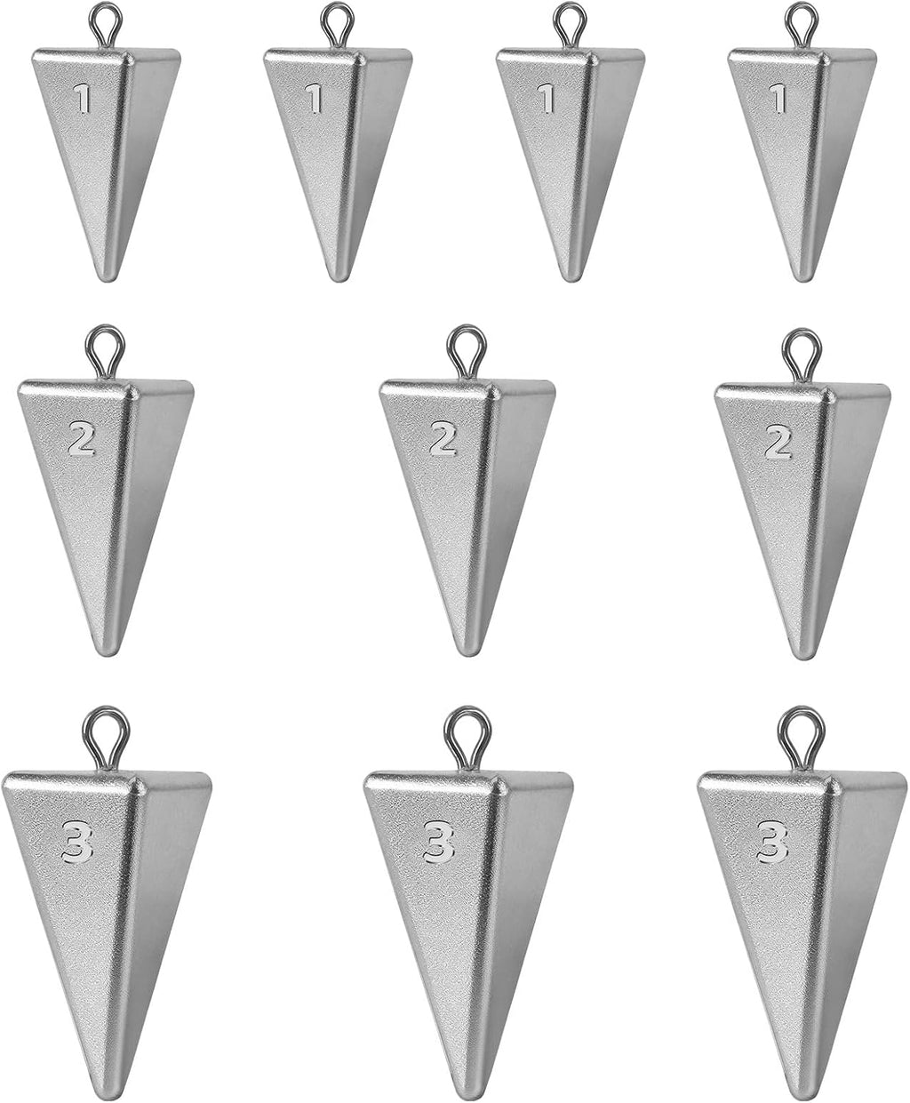 Pyramid Fishing Sinkers Lead Weights for Surf Saltwater