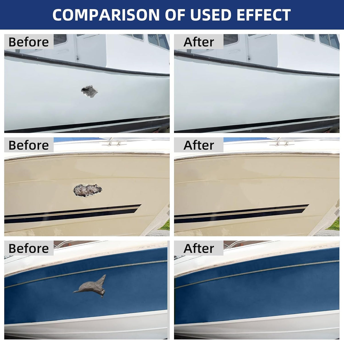 Fiberglass Boat Repair Kit, Gel Coat Repair Kit for Boats