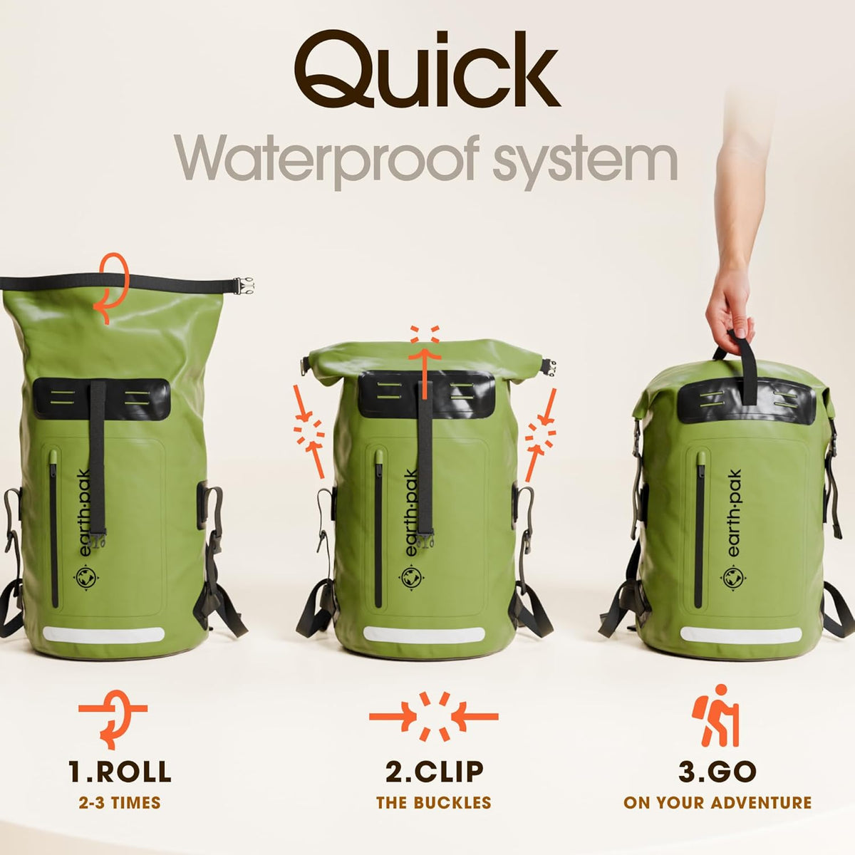 Waterproof Dry Bag Backpack 85L - Kayaking Boating Fishing Rafting Marine