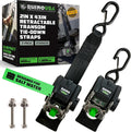 Retractable Boat Transom Straps (2-Pack) - Saltwater Compatible