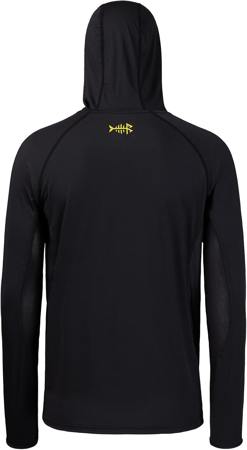 UPF 50+ Men’S Long Sleeve Fishing Hooded Shirt with Mask