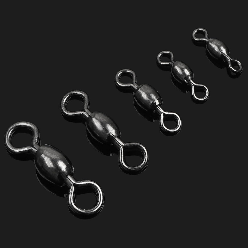 300Pcs Barrel Swivels Fishing Tackles Saltwater Freshwater