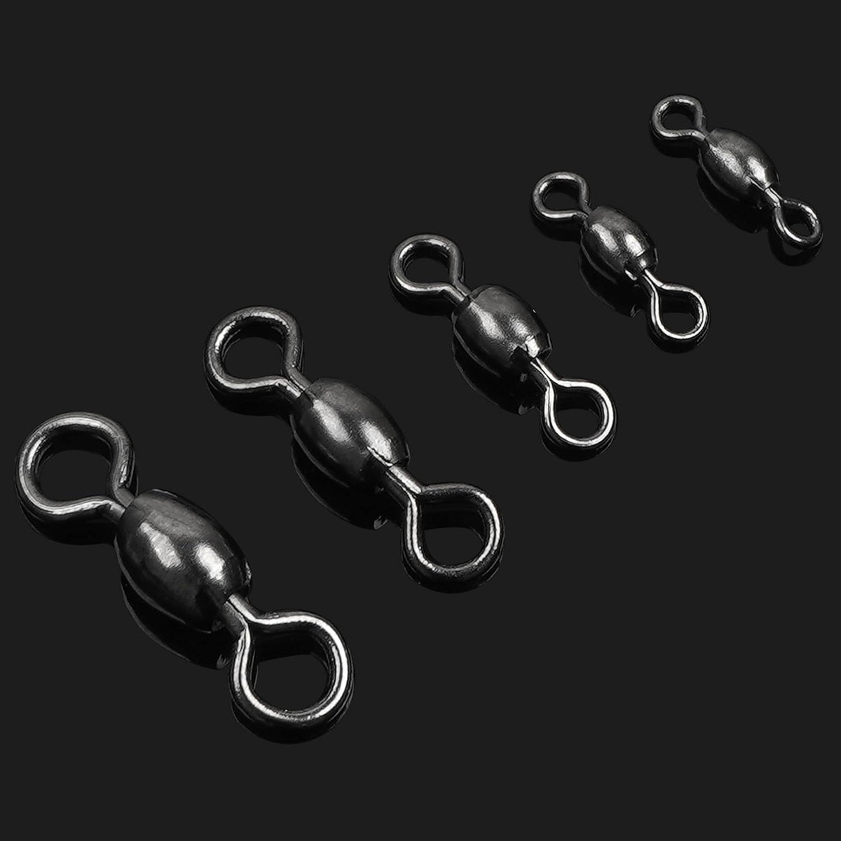 300Pcs Barrel Swivels Fishing Tackles Saltwater Freshwater