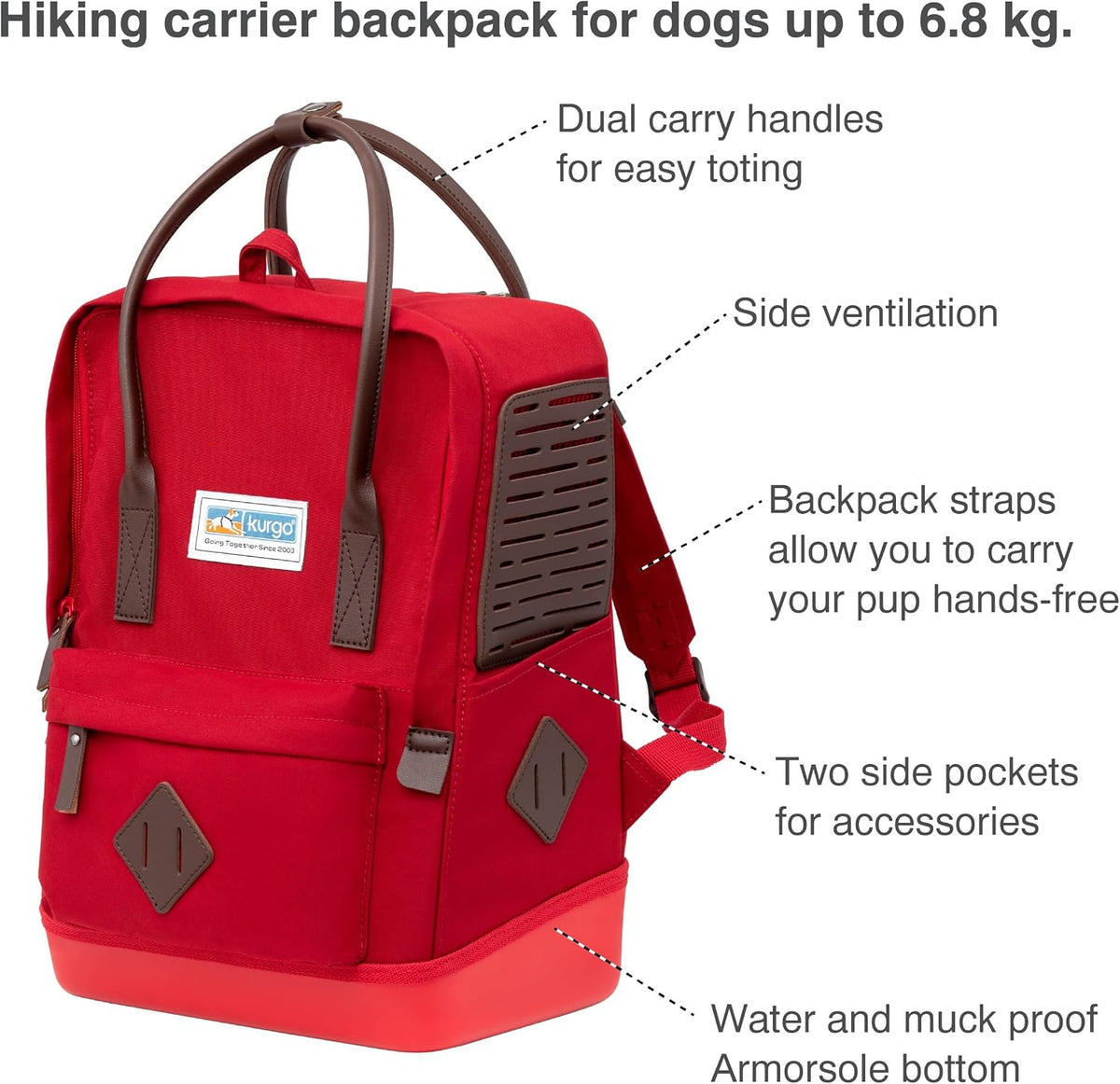 Nomad Carrier Backpack, Red