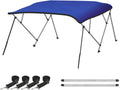 3 Bow & 4 Bow Bimini Top for Boats, 10 Colors, 13 Sizes