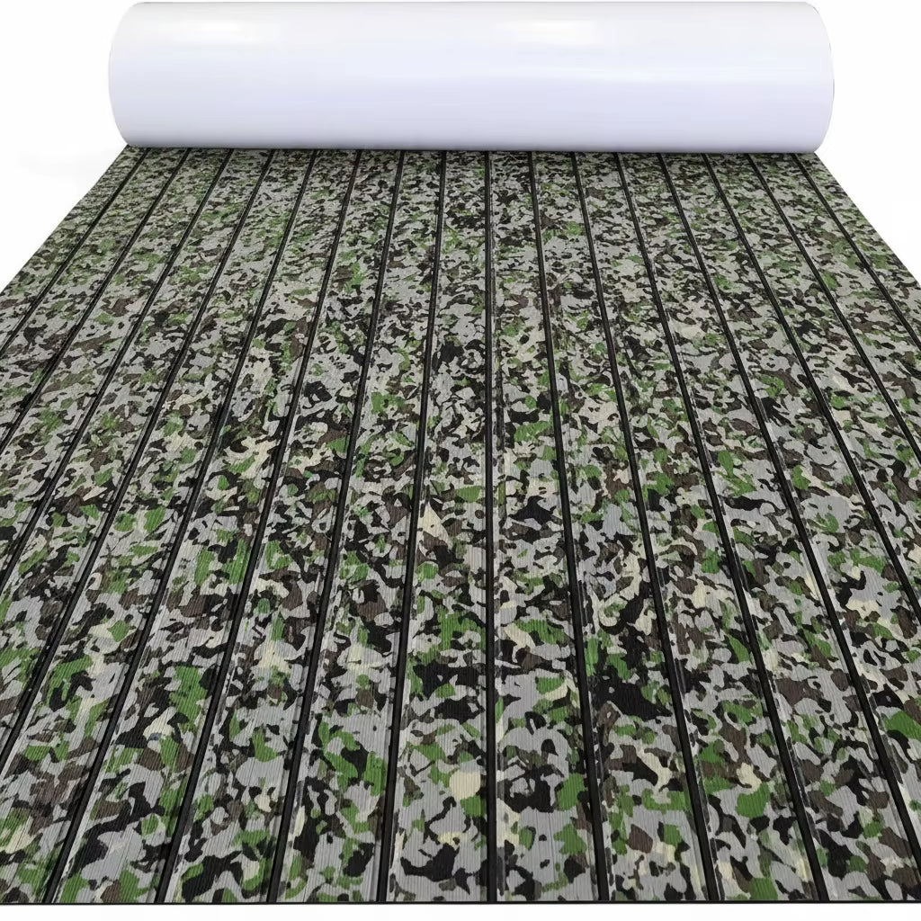 2400*450Mm EVA Foam Boat Decking Sheet Mat Anti-Skid Faux Teak Yacht Marine Flooring Pad Accessories Self-Adhesive Vehicle Pad