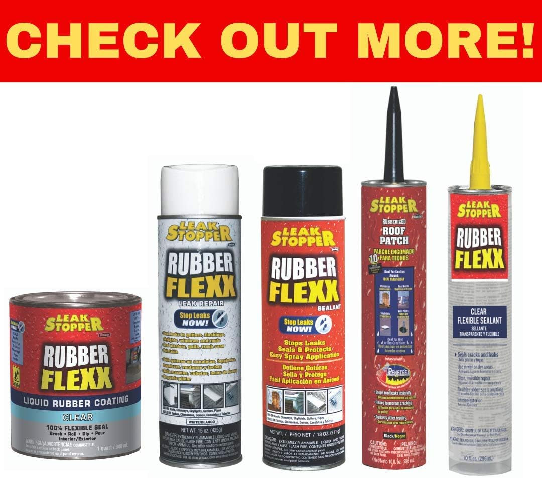 Rubber Flexx Liquid Rubber Coating - Seal & Waterproof Protection – for Boats, Roof, Tents, Machinery, Buildings, Interior, Exterior – 1 Quart Black