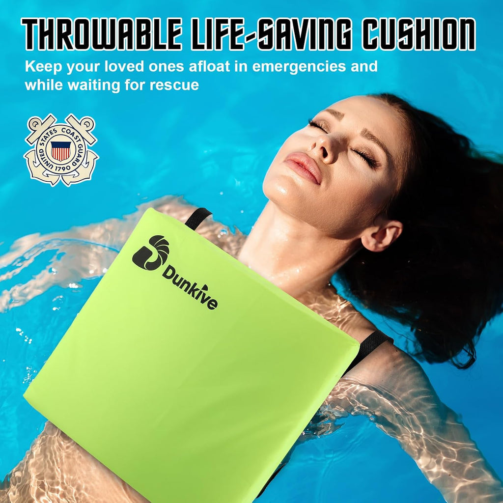 2 Pack Boat Throw Cushions, USCG Approved Type IV Flotation Devices