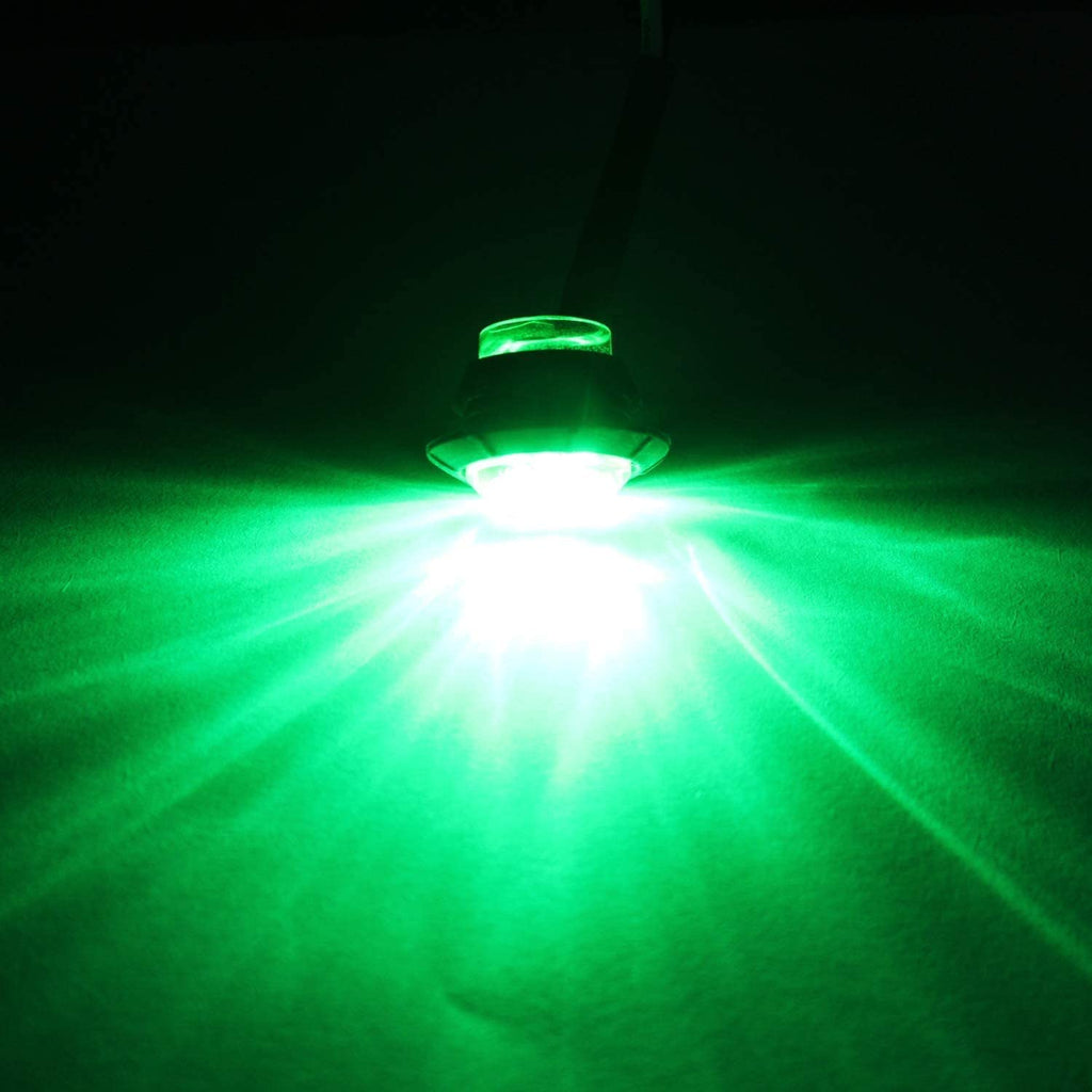 (5 Red + 5 Green) Waterproof Marine Boat LED Lights, Underwater & Deck Courtesy Lights, 12V for Yacht, Boat, Fishing, Pontoon, Sailboat, Kayak